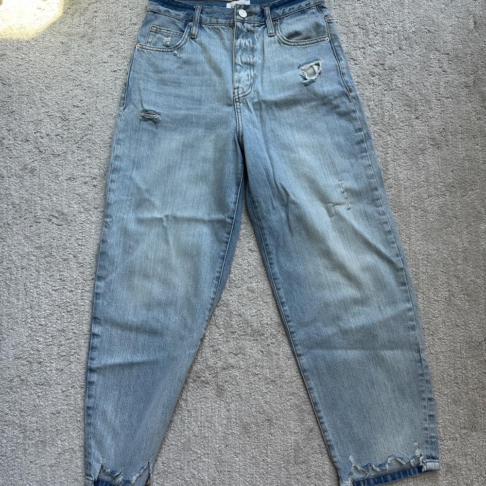 Frame Denim Light Blue Boyfriend Jeans